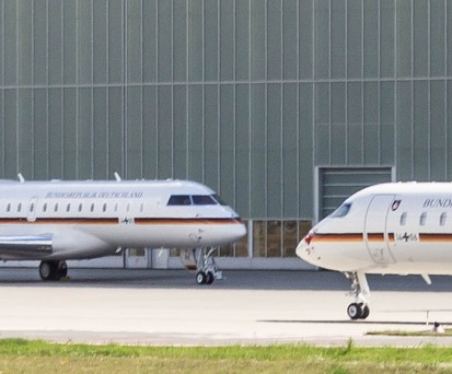 Zwei Bombardier Global 6000 der Flugbereitschaft: 617 von 761 Flügen zwischen Berlin und Köln ohne Passagiere.