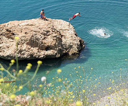 Badende in Antalya: Die Türkei ist ein beliebtes Urlaubsziel für Russen.
