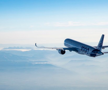 Die zwei Airbus A350 auf dem Weg nach Kanada: Viel Treibstoff gespart.