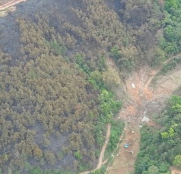 Absturzstelle: Hier prallte der Jet ins Gebirge. 