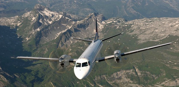 Saab 2000 von Darwin Airline: Neu auch in Großbritannien.
