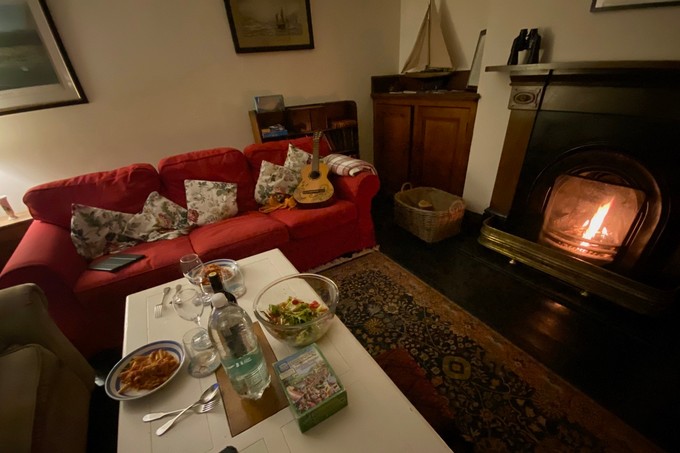 Gemütliches Wohnzimmer im Blackhead Lighthouse
