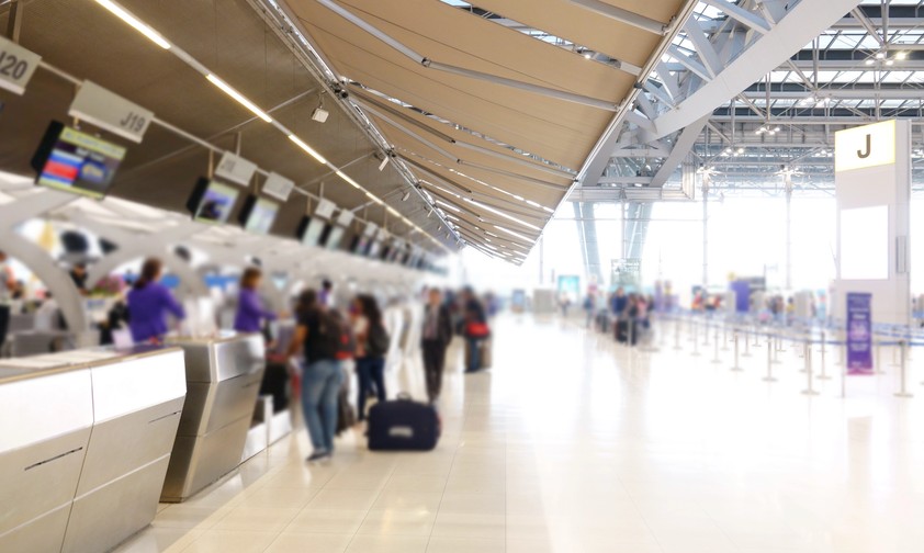 Check-In-Bereich am Airport: Auch hier geschehen sexuelle Angriffe.