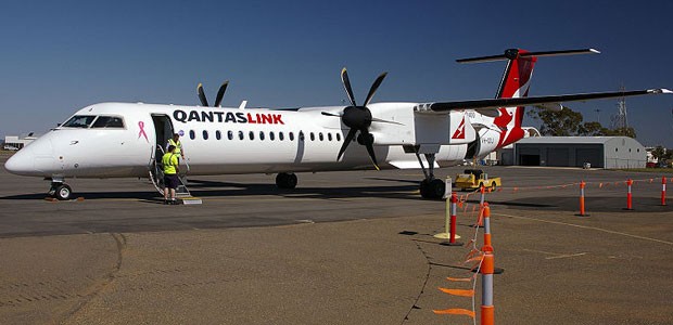 Dash 8 von QantasLink: Klimaanlage kaputt.