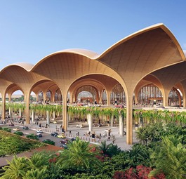 Visualisierung des neuen Airports von Phnom Penh: Der Flughafen ist seit dem 9. September am Netz.