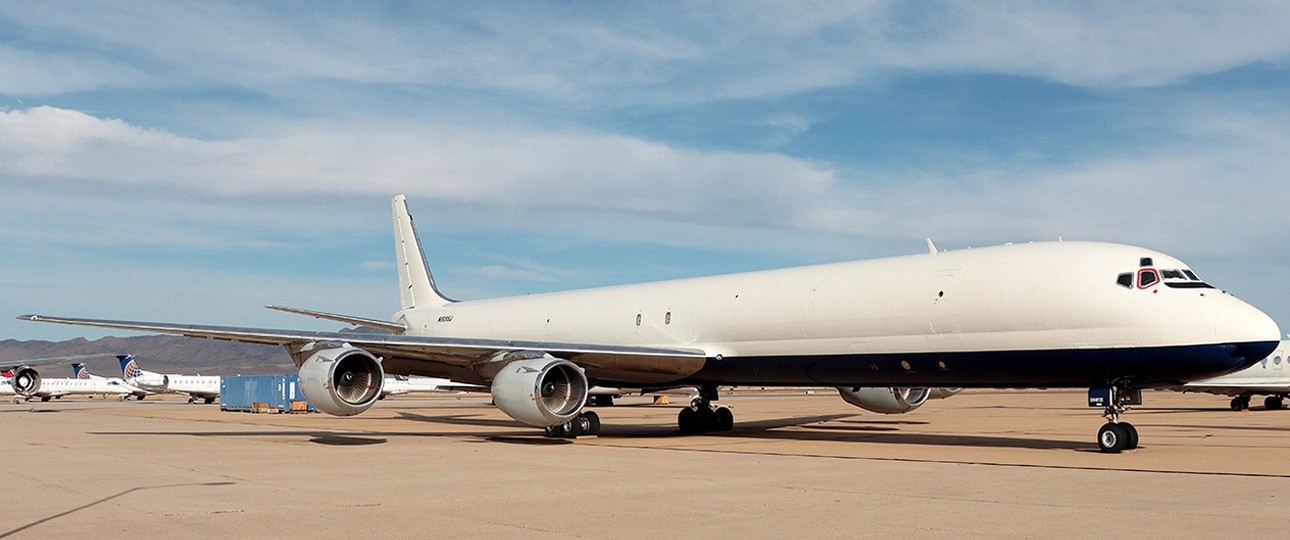 Die Douglas DC-8 mit dem Kennzeichen N805SJ: Wird wieder gebraucht.