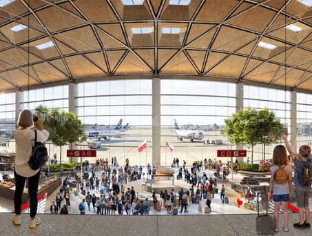 Das Terminal des Port Polska: Platz für vorerst 44 Millionen Passagiere.