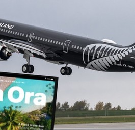 Jet und Bordmagazin von Air New Zealand: Kein Markenschutz.