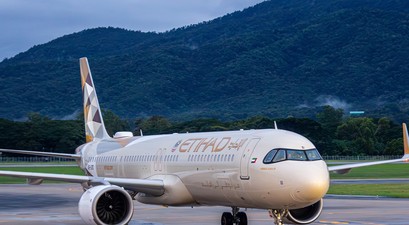 Airbus A321 von Etihad: Die Airline zieht den Start nach Luxemburg vor.