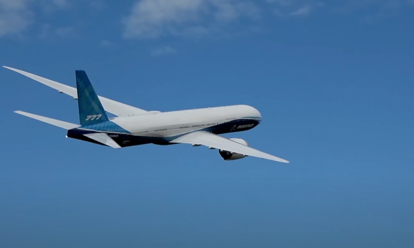 777X in der Luft: Hierbei handelt es sich um ein Modellflugeuzg.