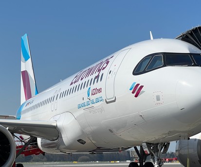 Airbus A320 Neo von Eurowings: Mit dem Flieger geht es nach Dubai.