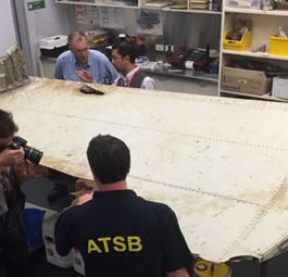 Flügelklappe der abgestürzten Boeing 777: