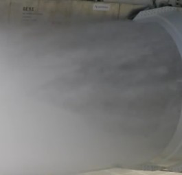 Das GE9X auf dem Wasserprüfstand: Extreme Bedingungen.