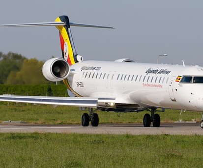 Bombadier CRJ 900 von Uganda Airlines: Die Fluglinie will die Flotte erweitern.