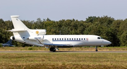 Falcon 7X der belgischen Luftwaffe: Ein Het sorgte jetzt für Probleme.