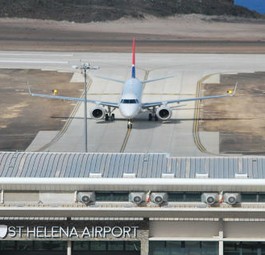 Flughafen St. Helena: Nun in Betrieb.
