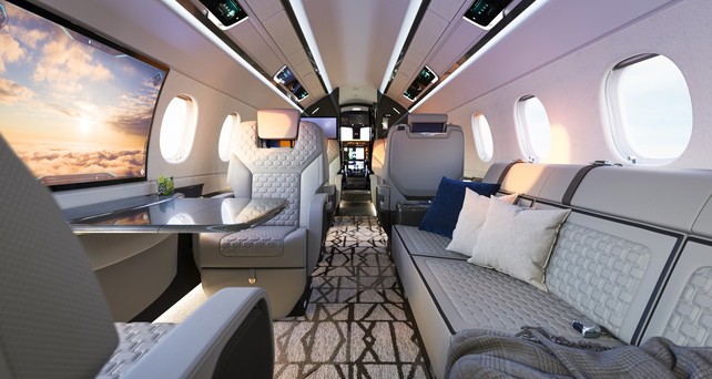 Praetor 600E: Highlight ist das neue «Smart Window».