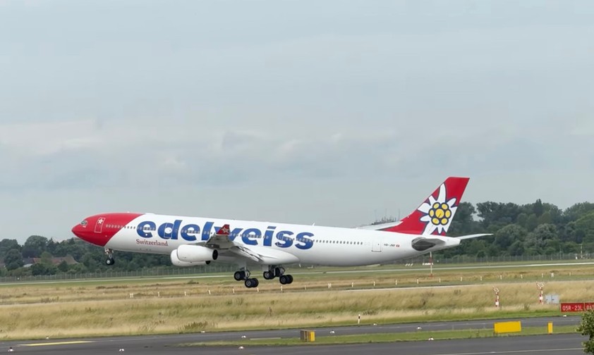 Edelweiss wollte Airbus A340 nicht in Düsseldorf übernachten lassen