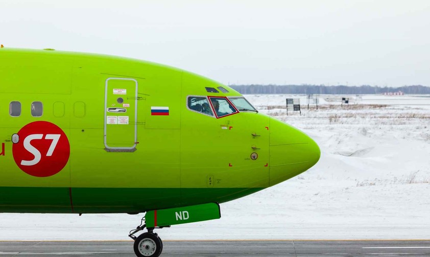 Boeing 737 von S7 Airlines: Russische Fluglinien brauchen westliche Ersatzteile.