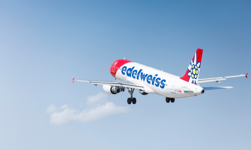 Airbus A320 von Edelweiss: Ein solcher Flieger stattete Graz einen Besuch ab.