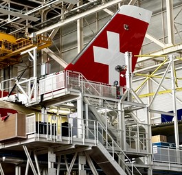 Der erste A350 im Airbus-Werk in Toulouse: Wird leicht später ausgeliefert.