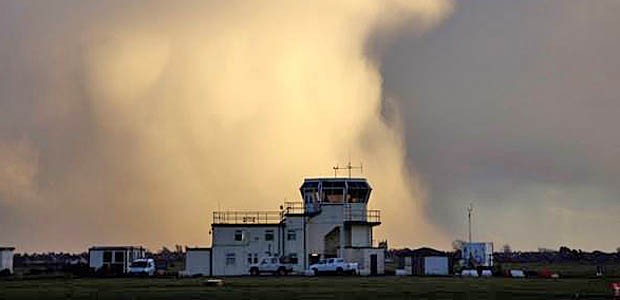 Kontrollturm des Blackpool International Airport: Am 15. Oktober schliesst der Flughafen.