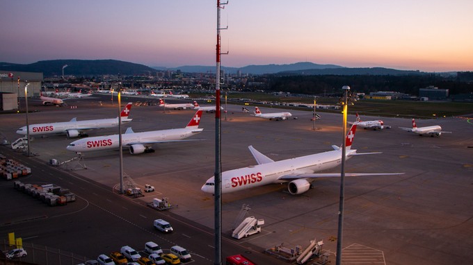 Auch am Flughafen Zürich werden die Abstellplätze...