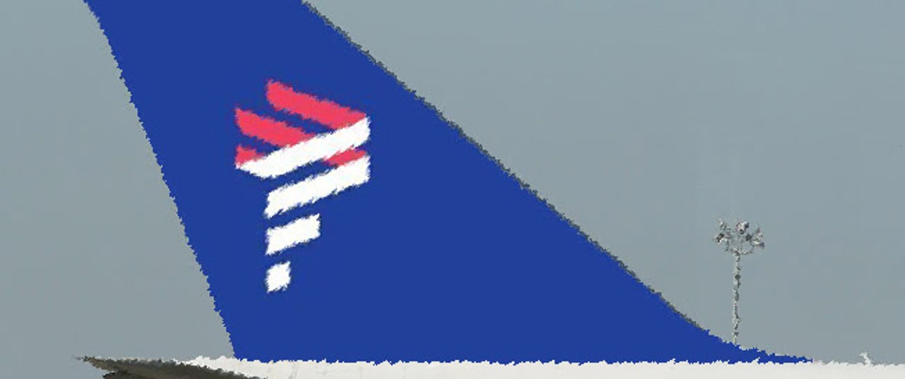 Das neue Logo: Indigo, Koralle und Weiß.