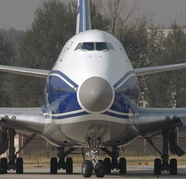 Boeing 747 F der Volga-Dnepr-Tochter Air Bridge Cargo: Bald oft mit chinesischer Online-Fracht unterwegs.