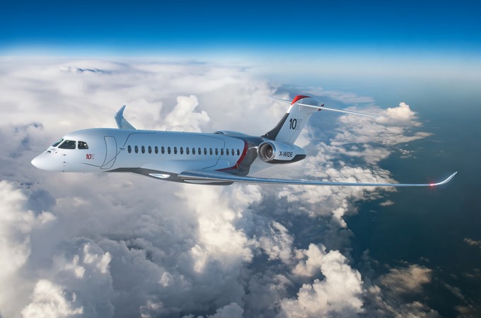 Dassaults neuster Businessjet: Mit der Falcon 10X hat der Flugzeugbauer ein neues Flaggschiff.