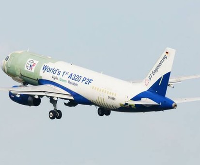 2021 rüsteten die Elbe Flugzeugwerke erstmals einen Airbus A320 um.