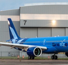 Erster Airbus A220 für Breeze Airways: Insgesamt 80 bestellt.