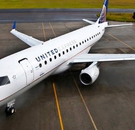 Embraer E175 von United Express: Bald mit weniger Passagieren unterwegs.