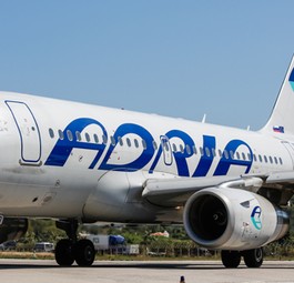Airbus A319 von Adria Airways: Turbulente Zeiten.