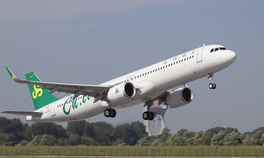 Airbus A321 Neo von Spring Airlines: Die Billigairlines holt sich Nachschub.