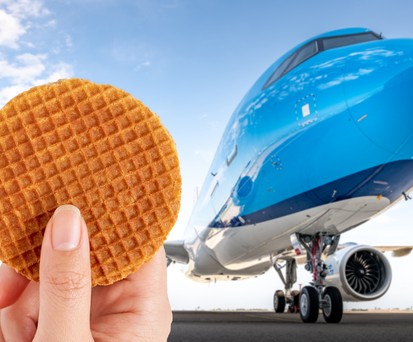 Airbus A321 Neo von KLM: An Bord gibt es künftig weiterhin eine Stroopwaffel, aber kein Sandwich mehr.