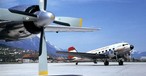 Austrian Airlines in den 60er Jahren am Flughafen Innsbruck: Lange Geschichte.
