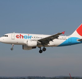 Airbus A319 von Chair Airlines: Alle drei Flieger tragen jetzt das neue Kleid.