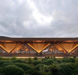 Das neue Terminal des Flughafens Mestia: Von einem georgischen Architekturbüro entworfen.