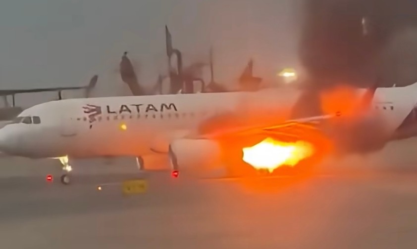 latam airbus a320 lima feuer