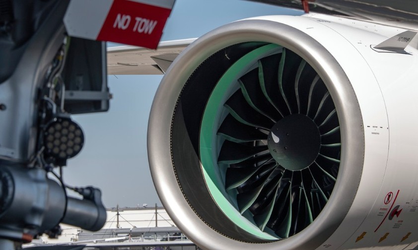 An einem Airbus A321 Neo: GTF-Triebwerk von Pratt &amp; Whitney.
