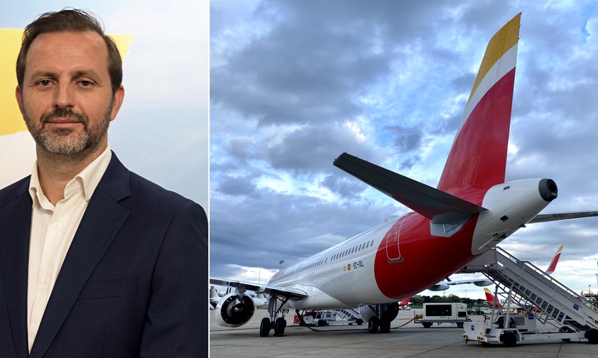 Iberia-Betriebschef Ramiro Sequeira und der erste A321 XLR: Vorerst acht eingeplant.
