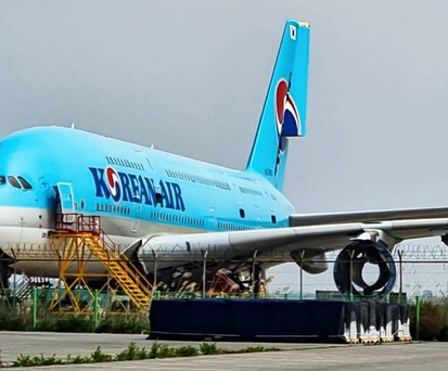 Airbus A380 mit dem Kennzeichen HL7613: Der 2011 ausgelieferte Jet wird zerlegt.