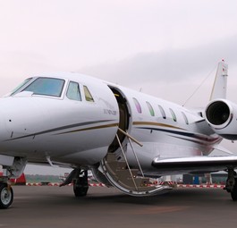 Das erste Flugzeug von Luminair: Eine Cessna Citation XLS.