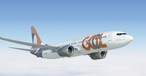 Boeing 737 Max in den Farben von Gol: Neue Flieger werden mit neuem Logo ausgeliefert.