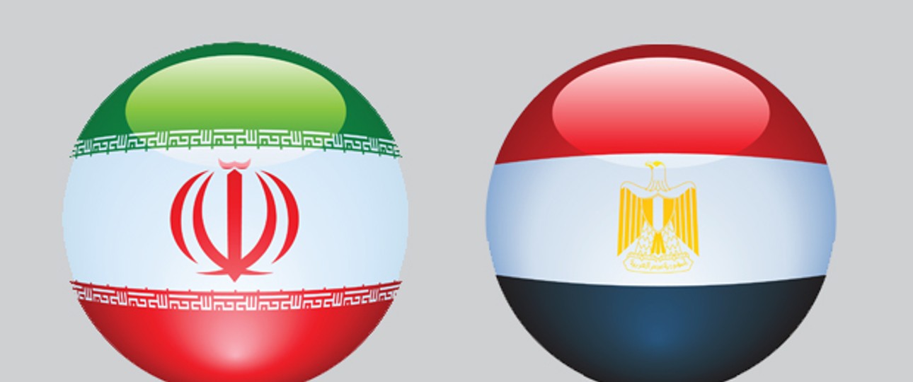 Flaggen des Iran und Ägyptens: Kurzes aviatisches Tauwetter.