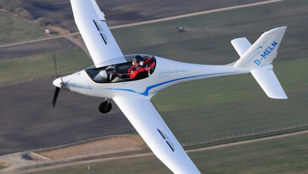 Die Elektra One bei ihrem Erstflug.