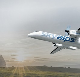 Dash 8 von Sky Alps: Abflug in wenigen Wochen.