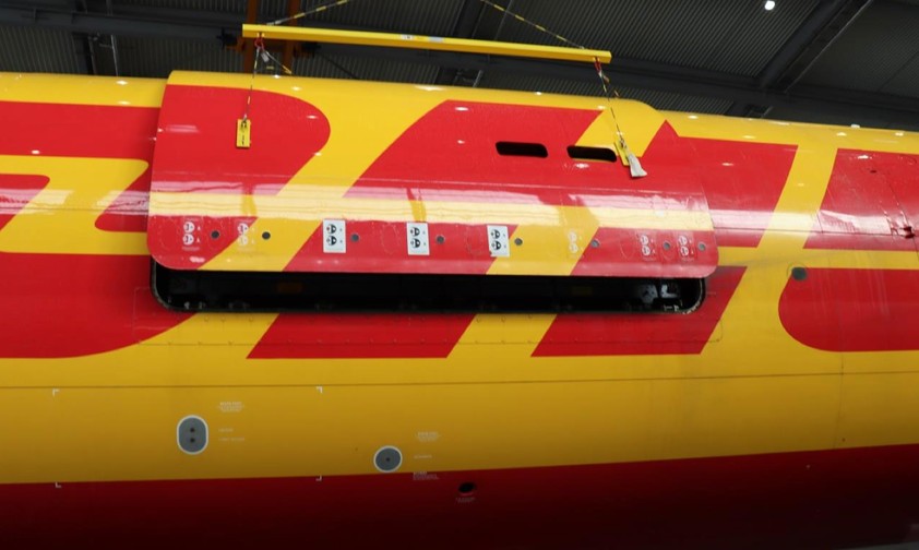 Frachttür nach dem Zwischenfall: Sie war nicht richtig geschlossen. 