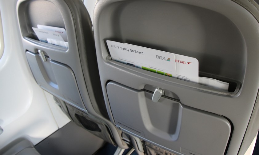 Sitze in einerATR 72 von Braathens: Austrian Airlines informiert die Reisenden.
